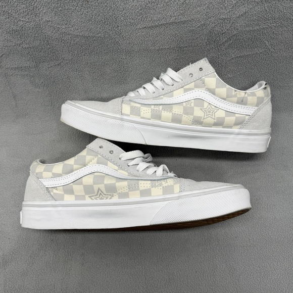 Vans Old Skool Shoes Womens Size 8 Gray Checkerboard Low Top Skate Sneakers - Picture 8 of 9